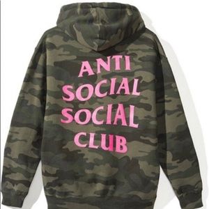 Anti Social Social Club Camouflage Hoodie